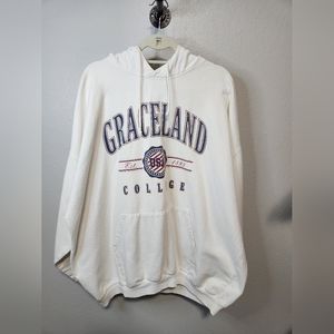 Oversized Vintage Graceland College Hoodie